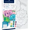 Brush^Faber Castell Creative Studio Paint By Numbers Watercolour Set - Succulents - Little Painter Art | Exploring the Endless Possibilities of Art