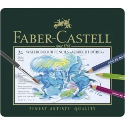 Faber-Castell Albrecht Drer Watercolour Pencil 24 Set - Little Painter Art | Exploring the Endless Possibilities of Art| Brush