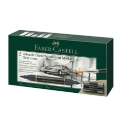 Pigment^Faber-Castell Albrecht Drer Watercolour Markers - Grey Tones - Set of 5 - Little Painter Art | Exploring the Endless Possibilities of Art
