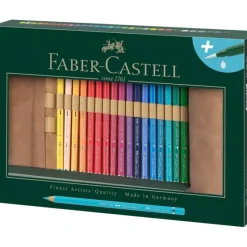 Pigment^Faber-Castell Albrecht Durer Artists' Watercolour Pencil Set with Roll Case & Brush - Set of 30 - Little Painter Art | Exploring the Endless Possibilities of Art