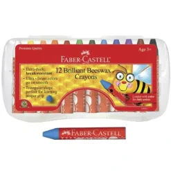 Shop All^Faber-Castell Brilliant Beeswax Crayons in Storage Case 12pk - Little Painter Art | Exploring the Endless Possibilities of Art