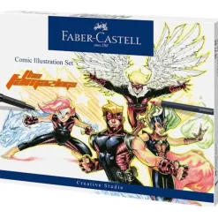 Pigment^Faber-Castell Comic Illustration 15pc Set - Little Painter Art | Exploring the Endless Possibilities of Art