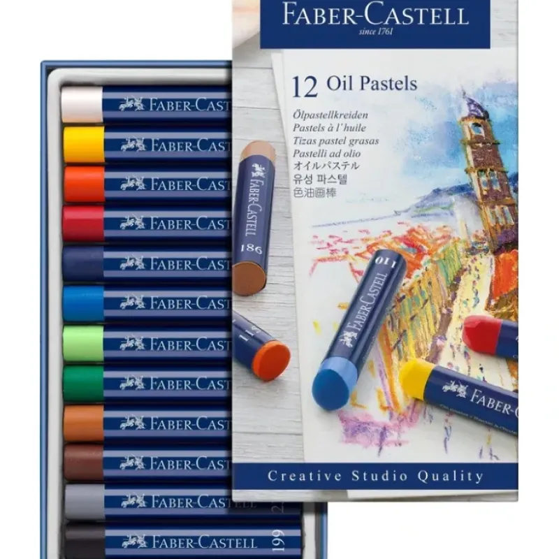 Brush^Faber-Castell Creative Studio Oil Pastels Crayons Cardboard Box Set - Little Painter Art | Exploring the Endless Possibilities of Art