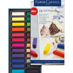 Brush^Faber-Castell Creative Studio Soft Pastels Crayons Mini Cardboard Box Set - Little Painter Art | Exploring the Endless Possibilities of Art