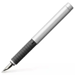 Shop All^Faber-Castell Essentio Fountain Pen, Satin Chrome, Fine - Little Painter Art | Exploring the Endless Possibilities of Art