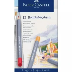 Pigment^Faber-Castell Goldfaber Aqua Watercolour Pencil 12 Set - Little Painter Art | Exploring the Endless Possibilities of Art