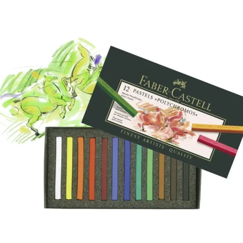 Pigment^Faber-Castell Pastel Crayon Set Polychromos - Little Painter Art | Exploring the Endless Possibilities of Art