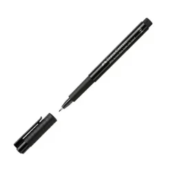 Faber-Castell Pitt Artist Pen, Fude Hard, Black - Little Painter Art | Exploring the Endless Possibilities of Art| Pigment