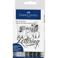 Brush^Faber-Castell Pitt Artist Pen Set 9pk Starter Lettering - Little Painter Art | Exploring the Endless Possibilities of Art