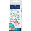 Pigment^Faber-Castell Pitt Artist Pen Set 6pk Lettering Pastels - Little Painter Art | Exploring the Endless Possibilities of Art