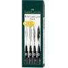 Pigment^Faber-Castell Pitt Artist Pen Set 4pk Assorted Black - Little Painter Art | Exploring the Endless Possibilities of Art