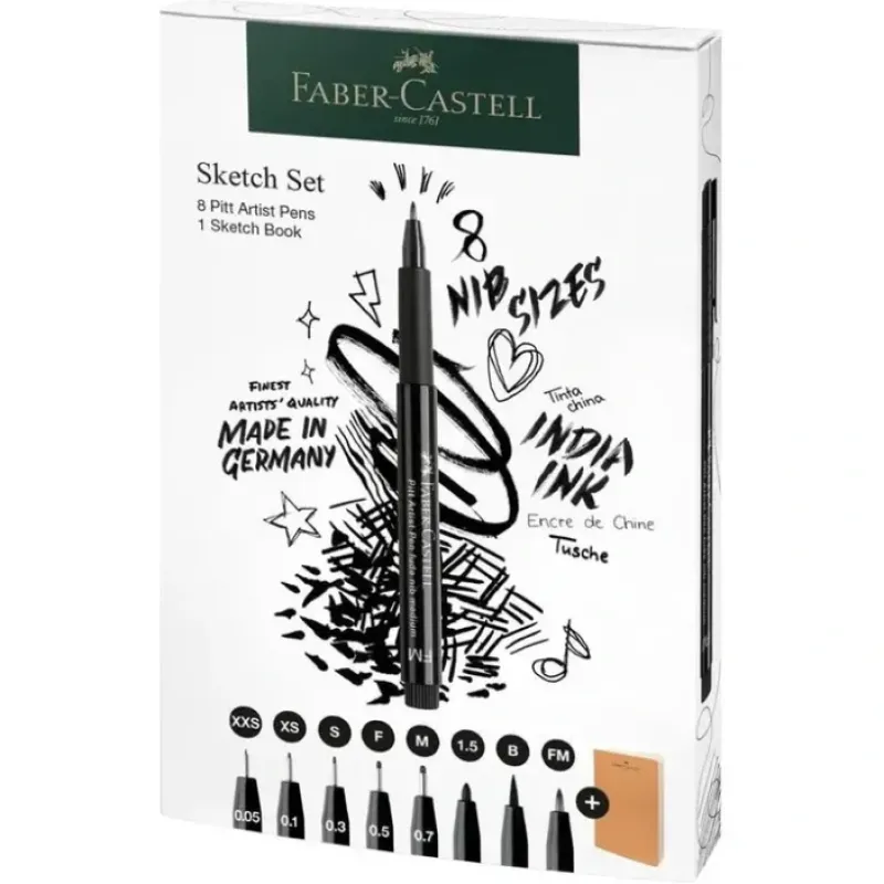 Pigment^Faber-Castell Pitt Artist Pen Sketch Set - Little Painter Art | Exploring the Endless Possibilities of Art