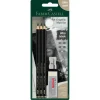 Shop All^Faber-Castell Pitt Graphite Matt Pencil Set - Ultra Black HB, 2B, 4B and Accessories - Little Painter Art | Exploring the Endless Possibilities of Art