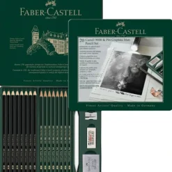 Shop All^Faber-Castell PITT Graphite Matt & Castell 9000 Pencils - Set of 20 Pieces - Little Painter Art | Exploring the Endless Possibilities of Art