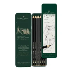 Shop All^Faber-Castell Pitt Graphite Matt Pencils Tin - Set of 6 - Little Painter Art | Exploring the Endless Possibilities of Art