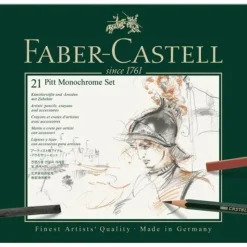 Shop All^Faber-Castell PITT Mixed Media Set Monochrome - Tin Box 21 - Little Painter Art | Exploring the Endless Possibilities of Art