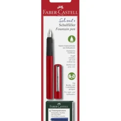 Shop All^Faber-Castell School+ Fountain Pen Medium Red - Little Painter Art | Exploring the Endless Possibilities of Art