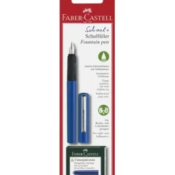 Shop All^Faber-Castell School+ Fountain Pen Medium Blue - Little Painter Art | Exploring the Endless Possibilities of Art