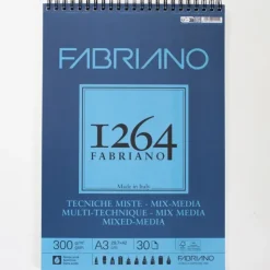 Shop All^Fabriano 1264 mixed media blok met spiraal 30 vellen 300gr /m 29,7x42cm (A3) - Little Painter Art | Exploring the Endless Possibilities of Art