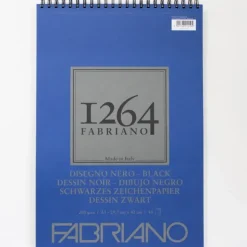 Shop All^Fabriano 1264 tekenblok met spiraal 40 zwarte vellen 200gr/m 29,7x42cm (A3) - Little Painter Art | Exploring the Endless Possibilities of Art