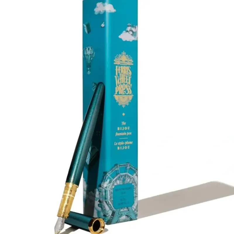 Brush^Ferris Wheel Press Brush Fountain Pen - Printmaker's Teal - Little Painter Art | Exploring the Endless Possibilities of Art