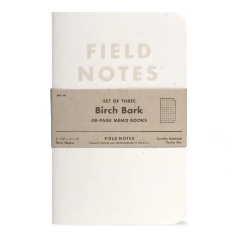 Hot^Field Notes Birch Bark Memo Books 3pk Grid - Little Painter Art | Exploring the Endless Possibilities of Art