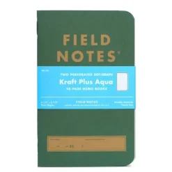 Shop All^Field Notes Kraft Plus Memo Books 2pk Dotgrid, Aqua - Little Painter Art | Exploring the Endless Possibilities of Art