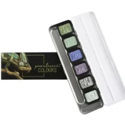 Brush^Finetec Mica Pearlescent Watercolour Set 6pk Cool - Little Painter Art | Exploring the Endless Possibilities of Art
