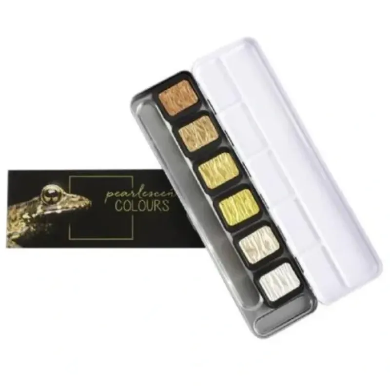 Brush^Finetec Mica Pearlescent Watercolour Set 6pk Metallic - Little Painter Art | Exploring the Endless Possibilities of Art