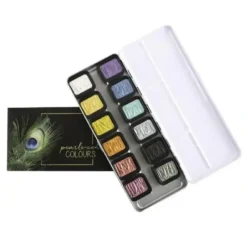 Pigment^Finetec Mica Pearlescent Watercolour Set 12pk - Little Painter Art | Exploring the Endless Possibilities of Art