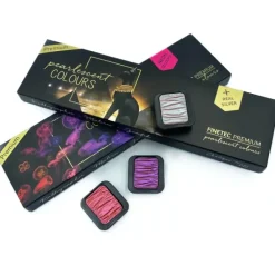 Pigment^FINETEC Premium Metallic-Pearlescent-Iridescent Watercolour Set - Little Painter Art | Exploring the Endless Possibilities of Art