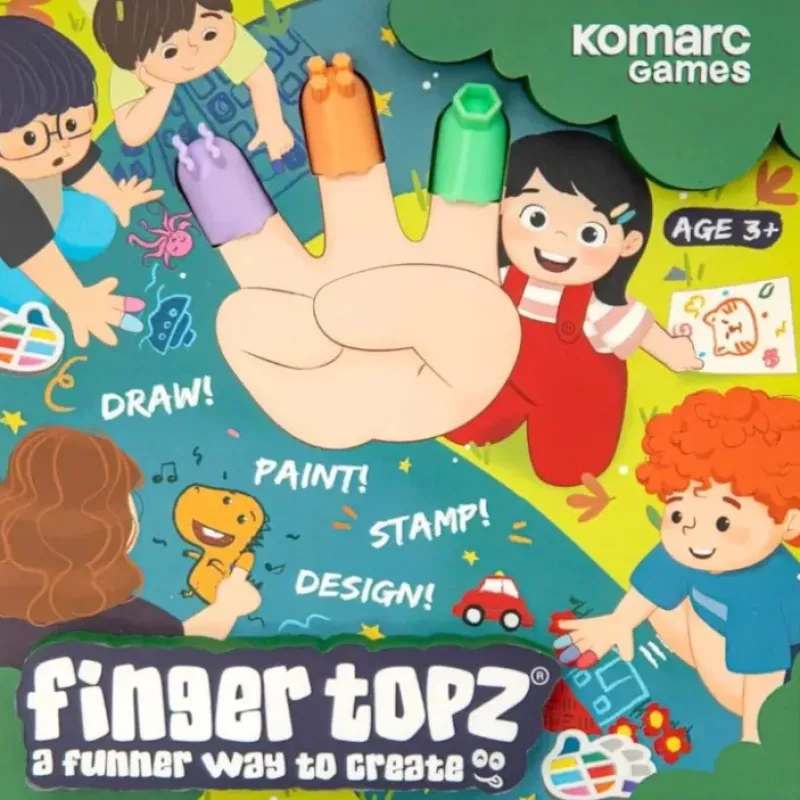 Brush^Finger Topz Finger Painting & Stamping Kit - Little Painter Art | Exploring the Endless Possibilities of Art
