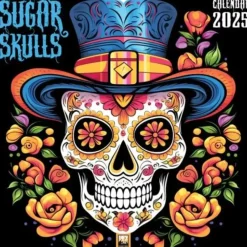 Shop All^Flame Tree 2025 Wall Calendar - Sugar Skulls - Little Painter Art | Exploring the Endless Possibilities of Art