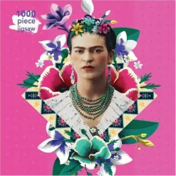 Shop All^Flame Tree 1000pc Puzzle - Frida Kahlo Pink - Little Painter Art | Exploring the Endless Possibilities of Art
