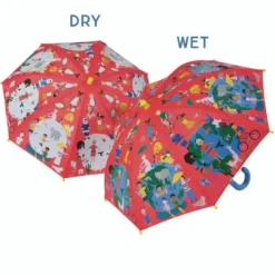 Hot^Floss & Rock Kid's Colour-Change Umbrella - One World - Little Painter Art | Exploring the Endless Possibilities of Art