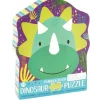 Hot^Floss & Rock 12pc Shaped Jigsaw Puzzle - Dinosaur - Little Painter Art | Exploring the Endless Possibilities of Art
