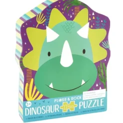 Hot^Floss & Rock 12pc Shaped Jigsaw Puzzle - Dinosaur - Little Painter Art | Exploring the Endless Possibilities of Art