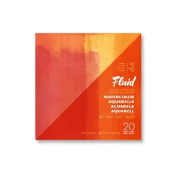 Hot^Fluid Cold Pressed Watercolour Pad 6"x6" 140lb - Little Painter Art | Exploring the Endless Possibilities of Art