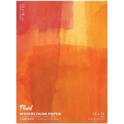 Shop All^Fluid Cold Pressed Watercolour Block 12"x16" 140lb - Little Painter Art | Exploring the Endless Possibilities of Art