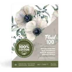 Shop All^Fluid100 Cold Pressed Watercolour Pad 9"x12" 140lb - Little Painter Art | Exploring the Endless Possibilities of Art