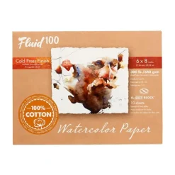 Shop All^Fluid100 Cold Pressed Watercolour Block 6"x8" 300lb - Little Painter Art | Exploring the Endless Possibilities of Art