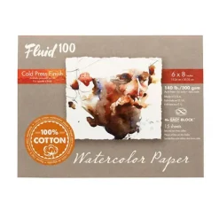 Shop All^Fluid100 Cold Pressed Watercolour Block 6"x8" 140lb - Little Painter Art | Exploring the Endless Possibilities of Art