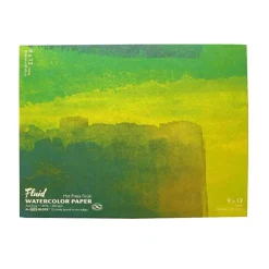 Shop All^Fluid Hot Pressed Watercolour Block 9"x12" 140lb - Little Painter Art | Exploring the Endless Possibilities of Art