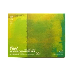 Shop All^Fluid Hot Pressed Watercolour Block 6"x8" 140lb - Little Painter Art | Exploring the Endless Possibilities of Art