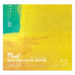 Shop All^Fluid Watercolour Paper Blocks 300gsm / 140lb Hot Press 15 Sheets - Little Painter Art | Exploring the Endless Possibilities of Art