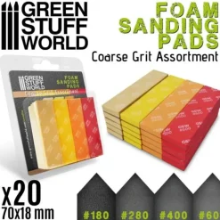 Shop All^Foam Sanding Pads - COARSE GRIT ASSORTMENT x20 - Little Painter Art | Exploring the Endless Possibilities of Art