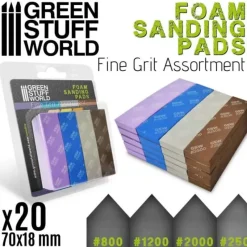 Shop All^Foam Sanding Pads - FINE GRIT ASSORTMENT x20 - Little Painter Art | Exploring the Endless Possibilities of Art