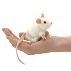 Shop All^Folkmanis Finger Puppet - White Mouse - Little Painter Art | Exploring the Endless Possibilities of Art