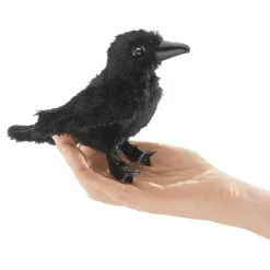 Folkmanis Finger Puppet - Raven - Little Painter Art | Exploring the Endless Possibilities of Art| Shop All