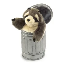 Shop All^Folkmanis Hand Puppet - Raccoon in Garbage Can - Little Painter Art | Exploring the Endless Possibilities of Art
